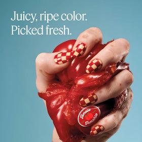 essie Nail Polish Berry Naughty application on nails