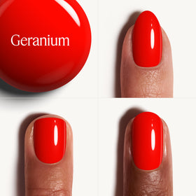 essie Nail Polish Geranium application on nails