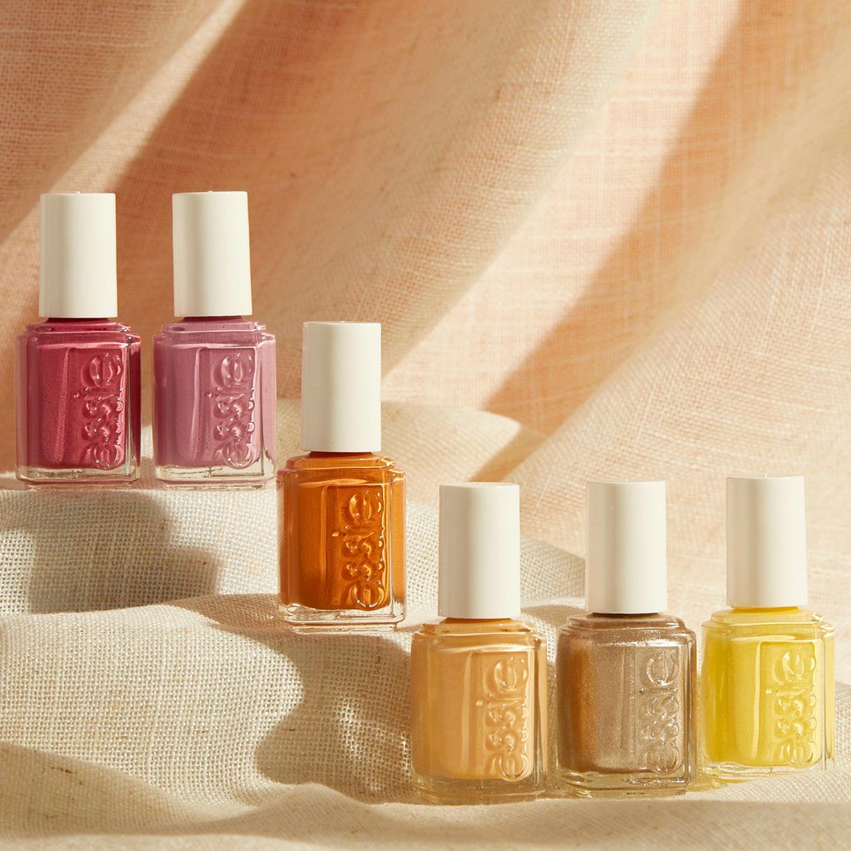 essie Nail Polish Glisten to Your Heart with base and top coat
