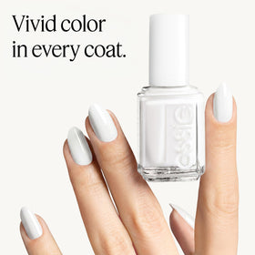 essie Nail Polish Glossy Shine Finish Blanc packaging