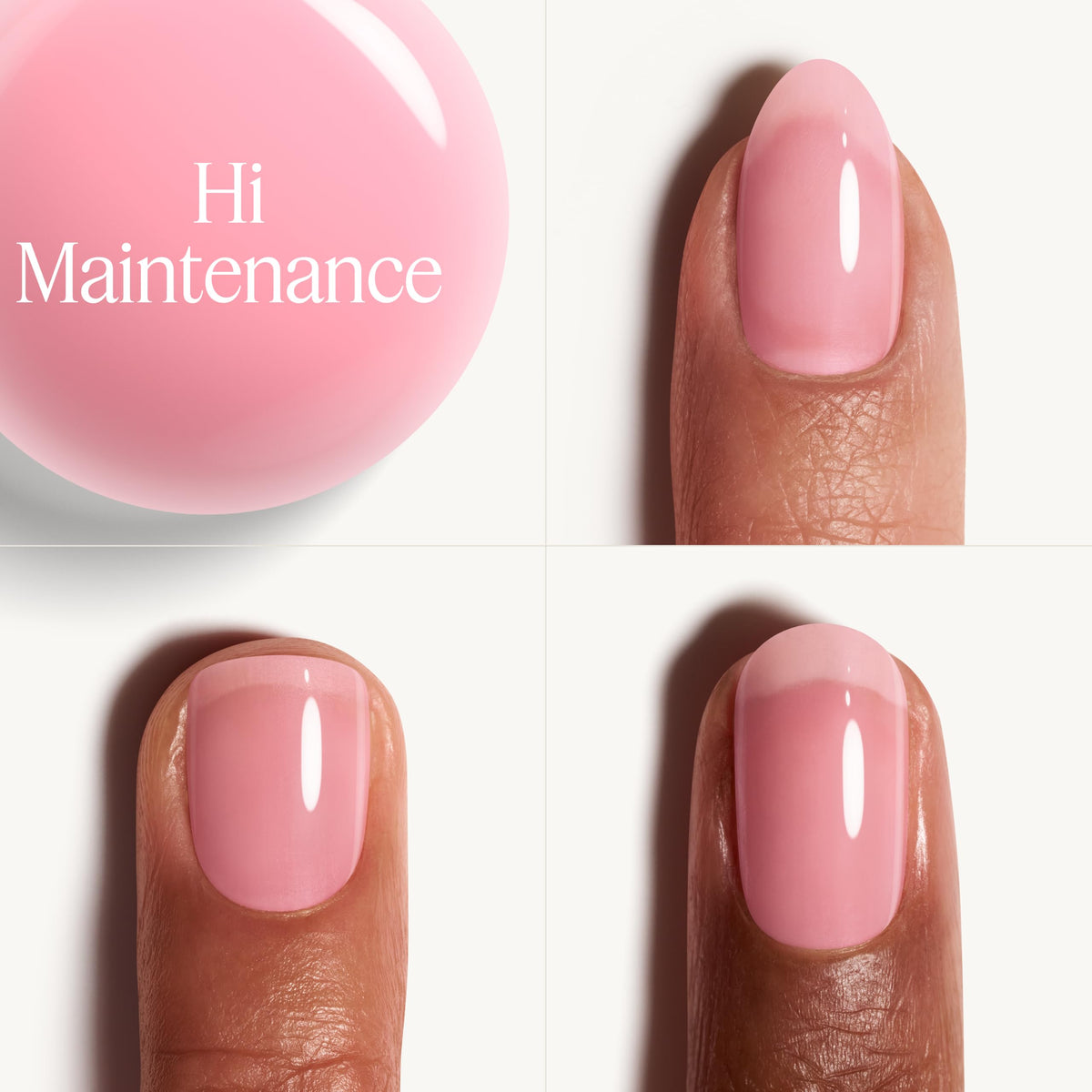 essie Nail Polish Sheer Pink application on nails