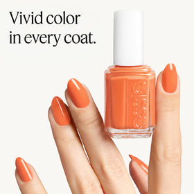 essie Nail Polish Yes I Canyon with base and top coat