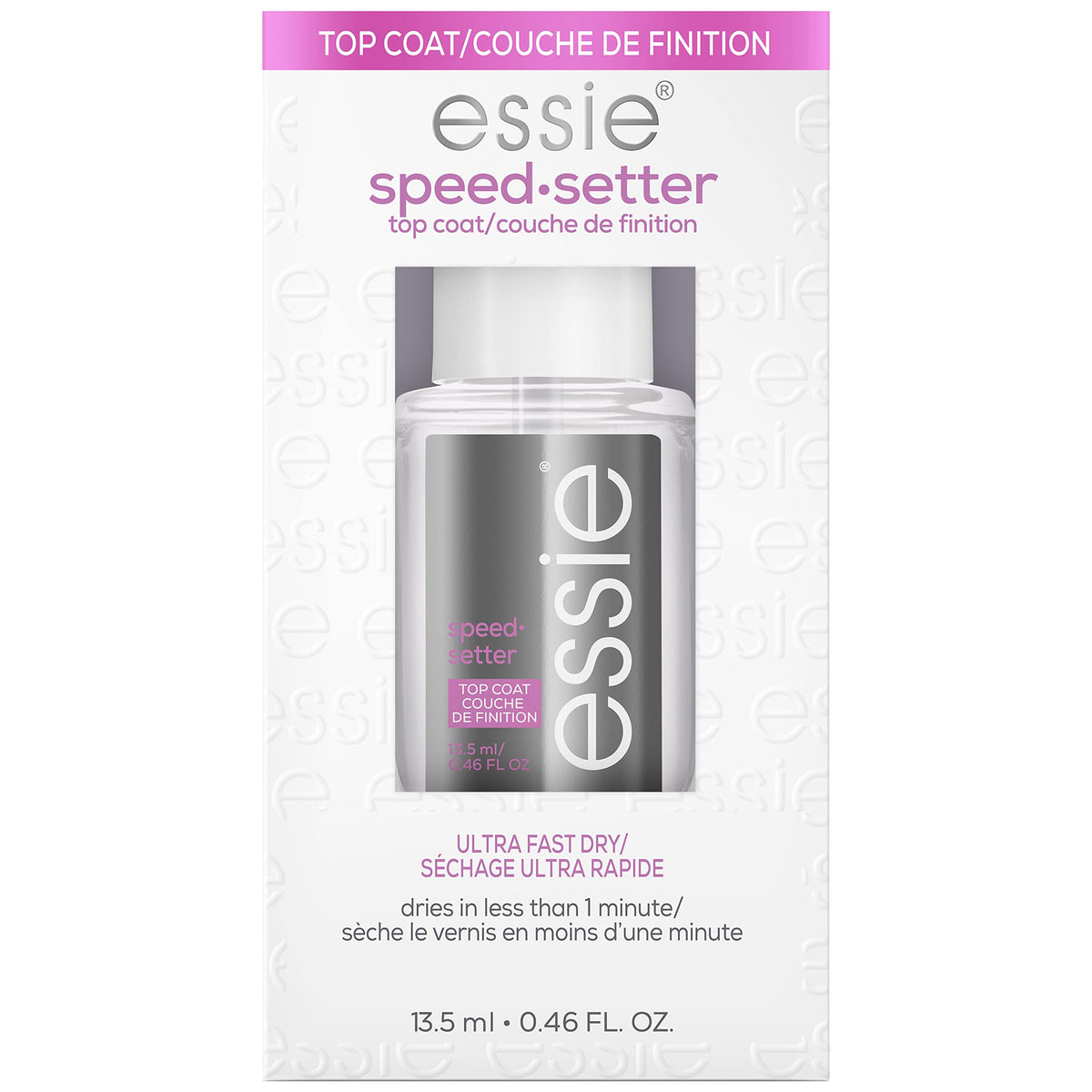essie Speed Setter Top Coat bottle front view