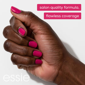 essie sun-renity nail polish in a summer setting