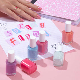 essie Tu-Lips Touch Nail Polish blue cream packaging