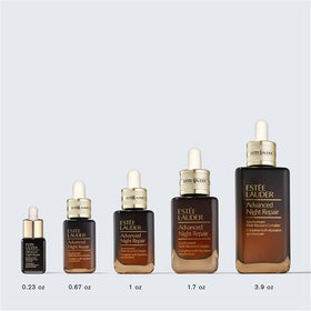 Estée Lauder Advanced Night Repair Serum on a vanity