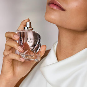 Estée Lauder Beautiful Magnolia Eau de Parfum on vanity