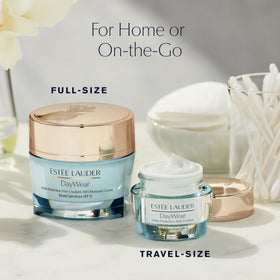 Estée Lauder DayWear moisturiser application on skin