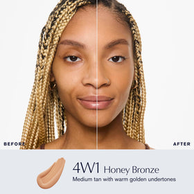 Estée Lauder Double Wear Foundation 4W1 Honey Bronze side view