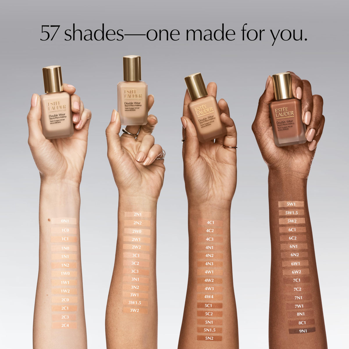 Estée Lauder Double Wear Foundation in makeup bag