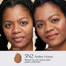 Estée Lauder Futurist Hydra Rescue Foundation 5N2 Amber Honey bottle close-up