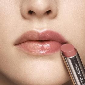 Estée Lauder HydraPlump Tinted Lip Balm packaging with ingredients list
