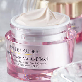 Estée Lauder Resilience Multi-Effect Tri-Peptide Moisturizer with packaging