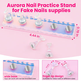 ESUOHYM Nail Stand Kit displayed on a table with nail art tools