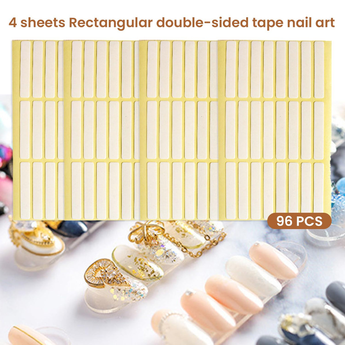 ESUOHYM rectangular double sided tape for nail art
