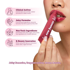 ESW Beauty Raspberry Acai Lip Gloss side view