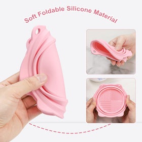 Etercycle Foldable Silicone Makeup Brush Cleaner Bowl close-up view