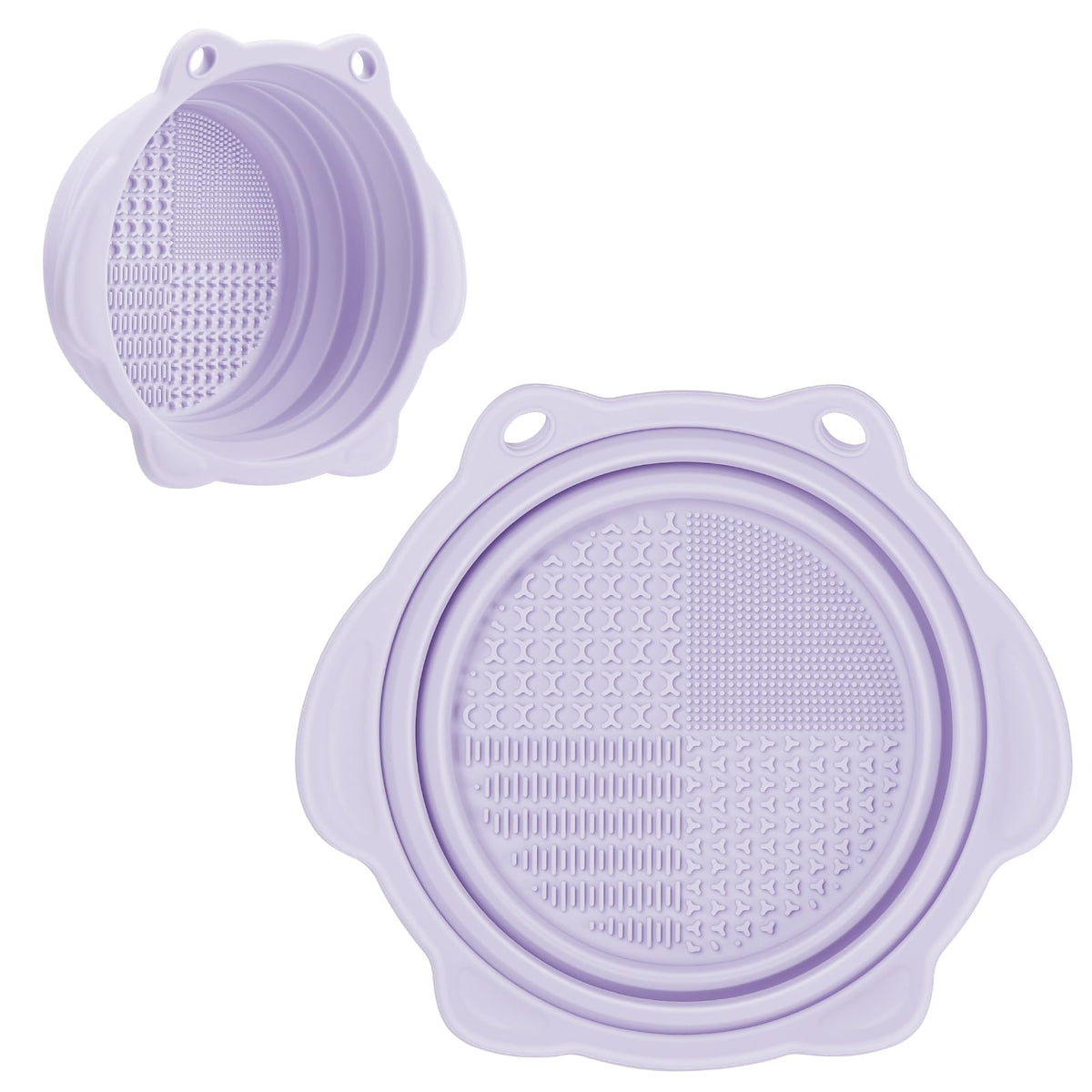 Etercycle Foldable Silicone Makeup Brush Cleaner Bowl front view