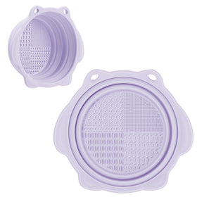 Etercycle Foldable Silicone Makeup Brush Cleaner Bowl front view