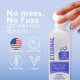 Eternal Gel Polish Remover 16 Fl Oz bottle side view