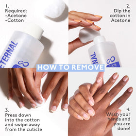Eternal Gel Polish Remover 16 Fl Oz in a beauty setup