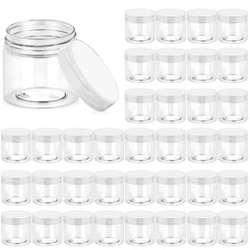 Eternal Moment 36 pack clear cosmetic jars front view