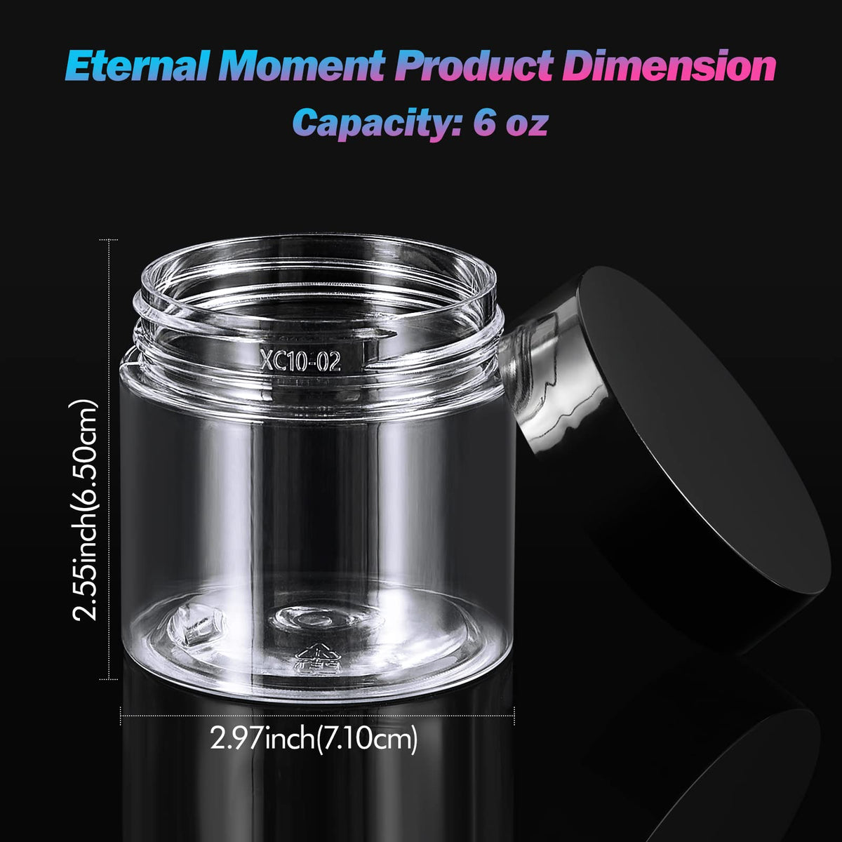 Eternal Moment 6 oz jar with screw-on lid and foam liner