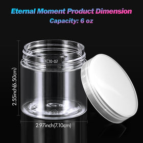 Eternal Moment 6 OZ plastic jar with screw-on lid