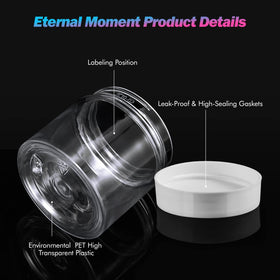 Eternal Moment jars displayed on a shelf