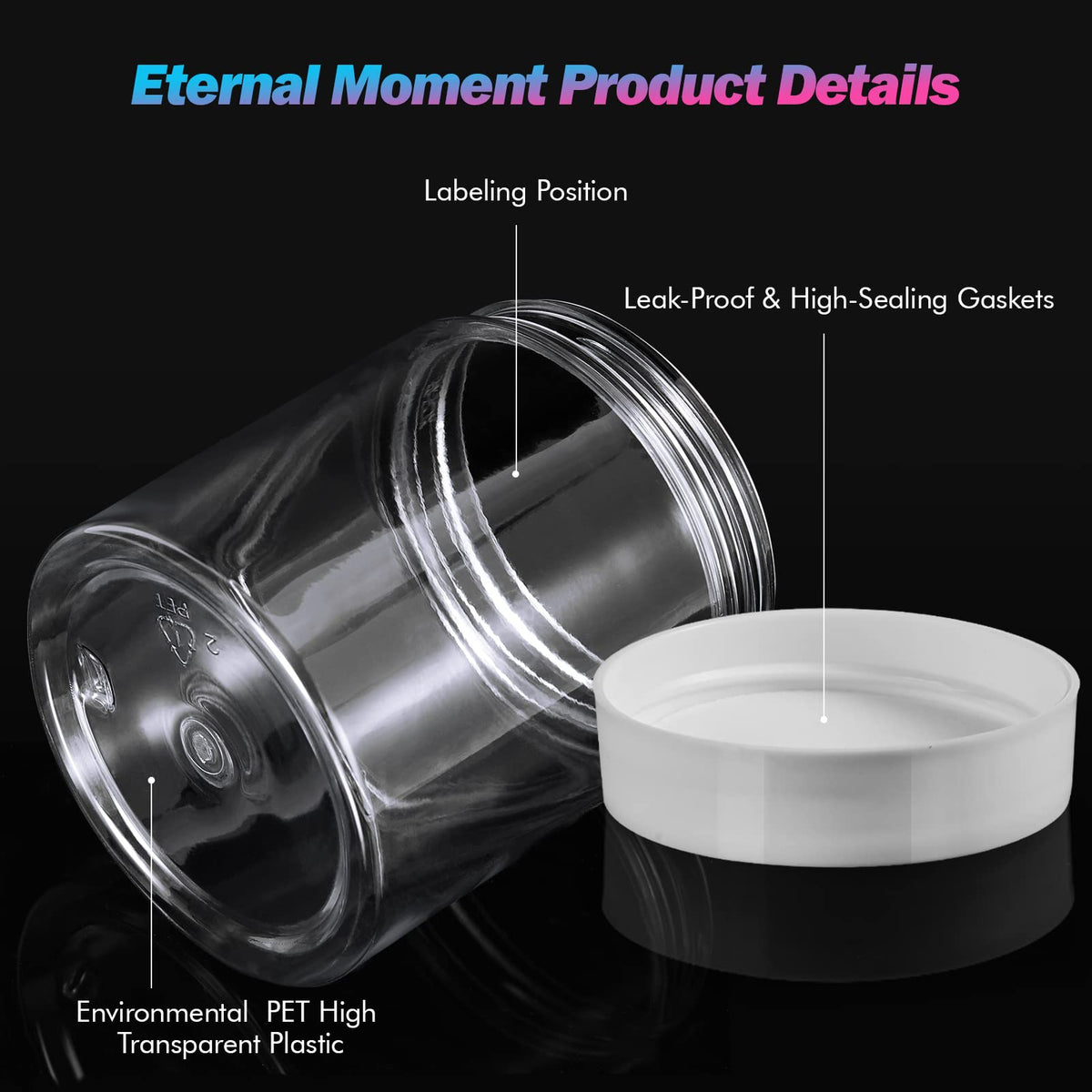 Eternal Moment jars displayed on a shelf