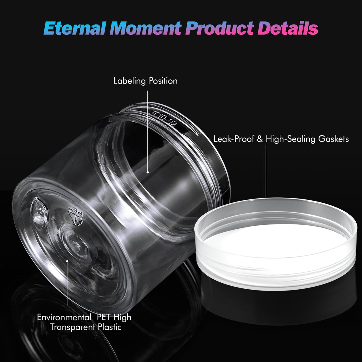Eternal Moment jars displayed on a shelf