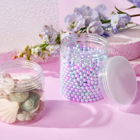 Eternal Moment jars displaying contents with lids off