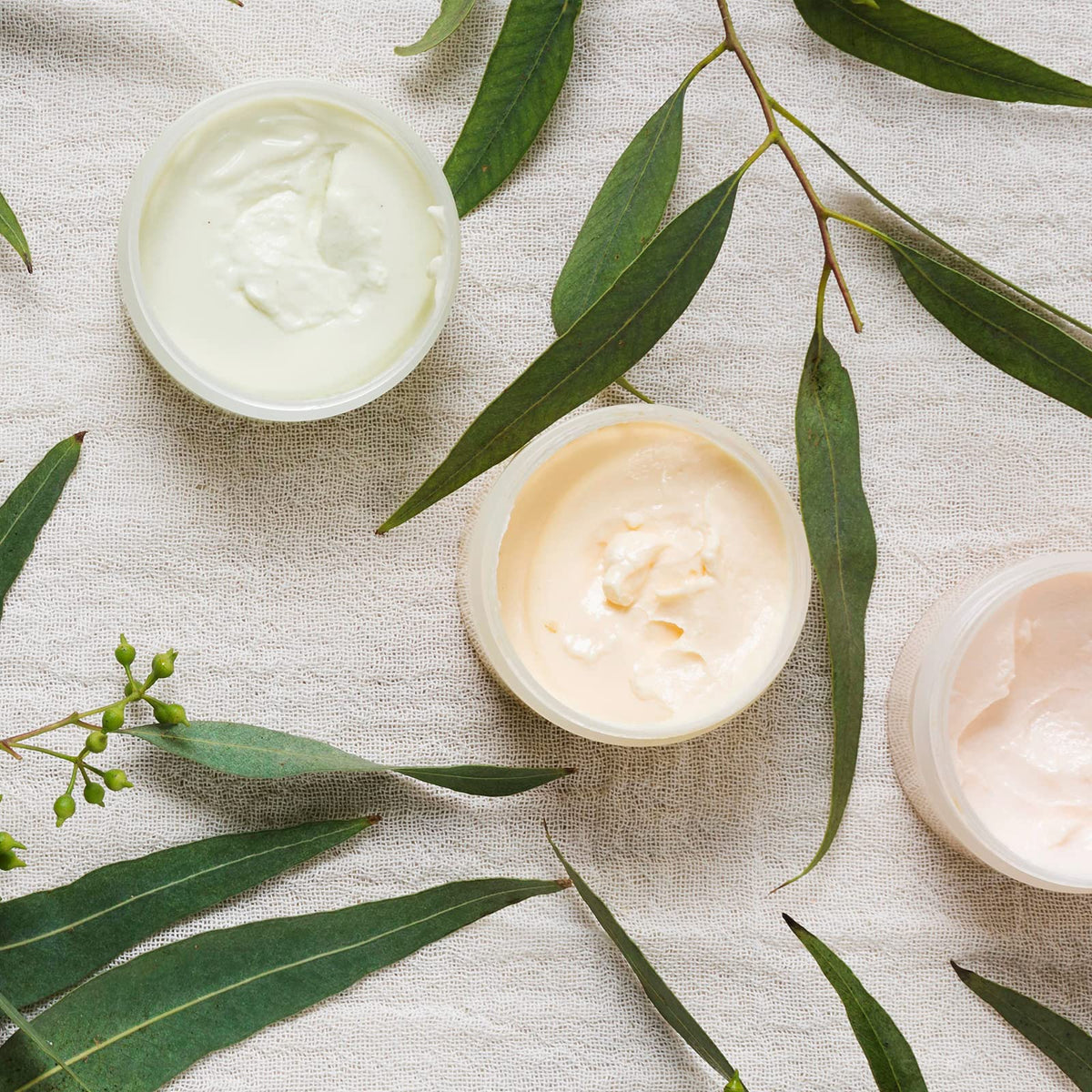 Eternal Moment jars used for storing lotions and creams