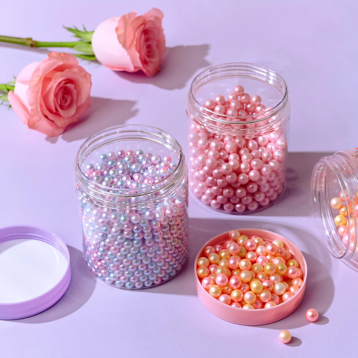 Eternal Moment plastic jar with spatula for mixing