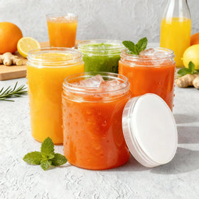 Eternal Moment plastic jars with various contents for DIY projects