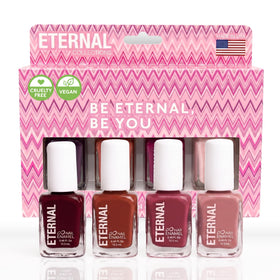 Eternal Nail Polish Set front view with four bottles