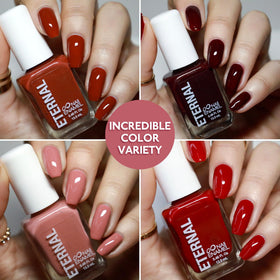 Eternal Nail Polish Set showing pink nail polish