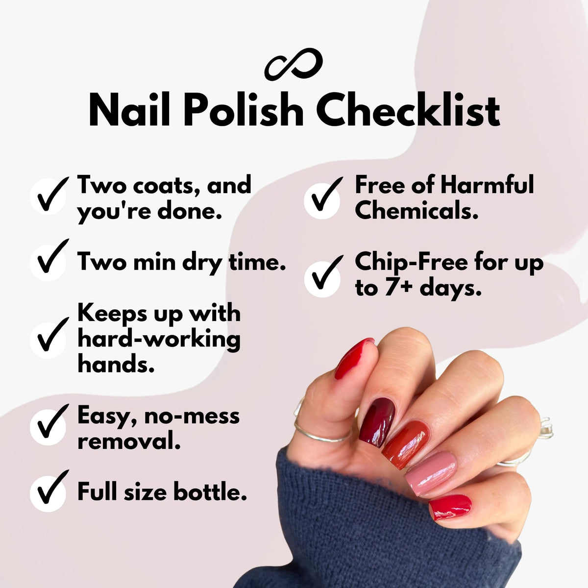 Eternal Nail Polish Set with applicator brush close-up