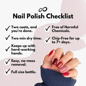 Eternal Nail Polish Set with applicator brush close-up