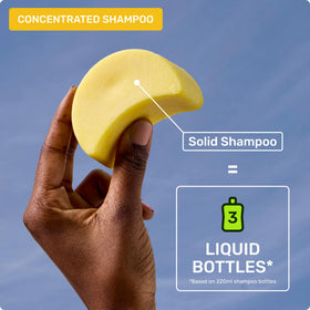 Ethique Clarifying Shampoo Bar displayed with conditioner bar