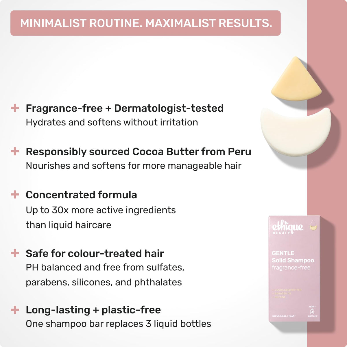 Ethique Gentle Unscented Shampoo Bar packaging