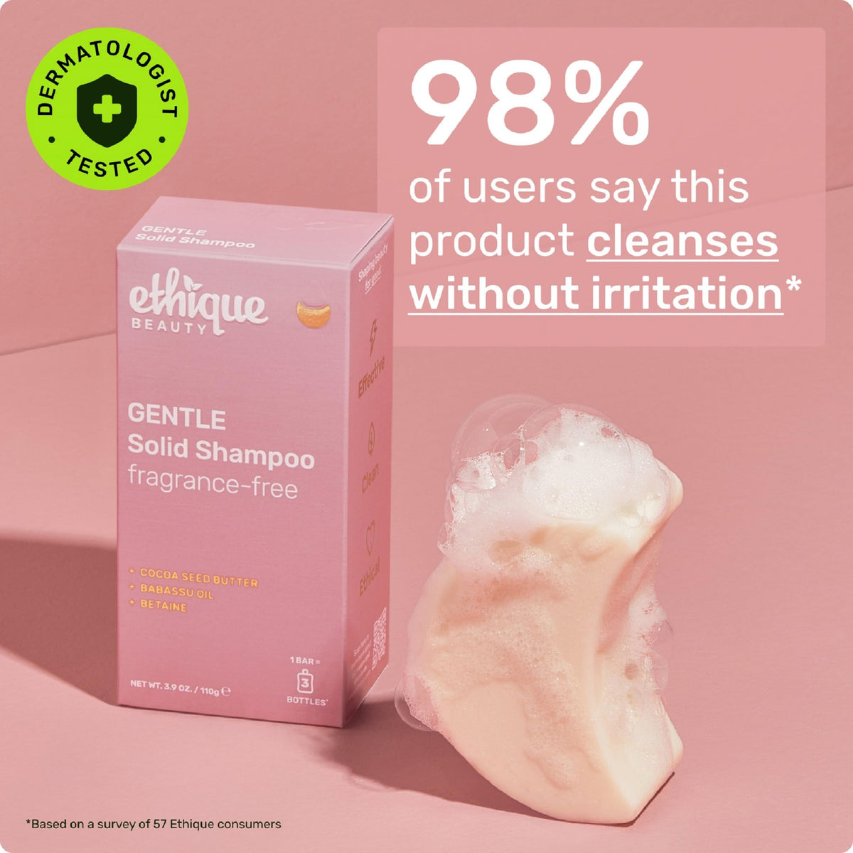 Ethique shampoo bar with natural ingredients