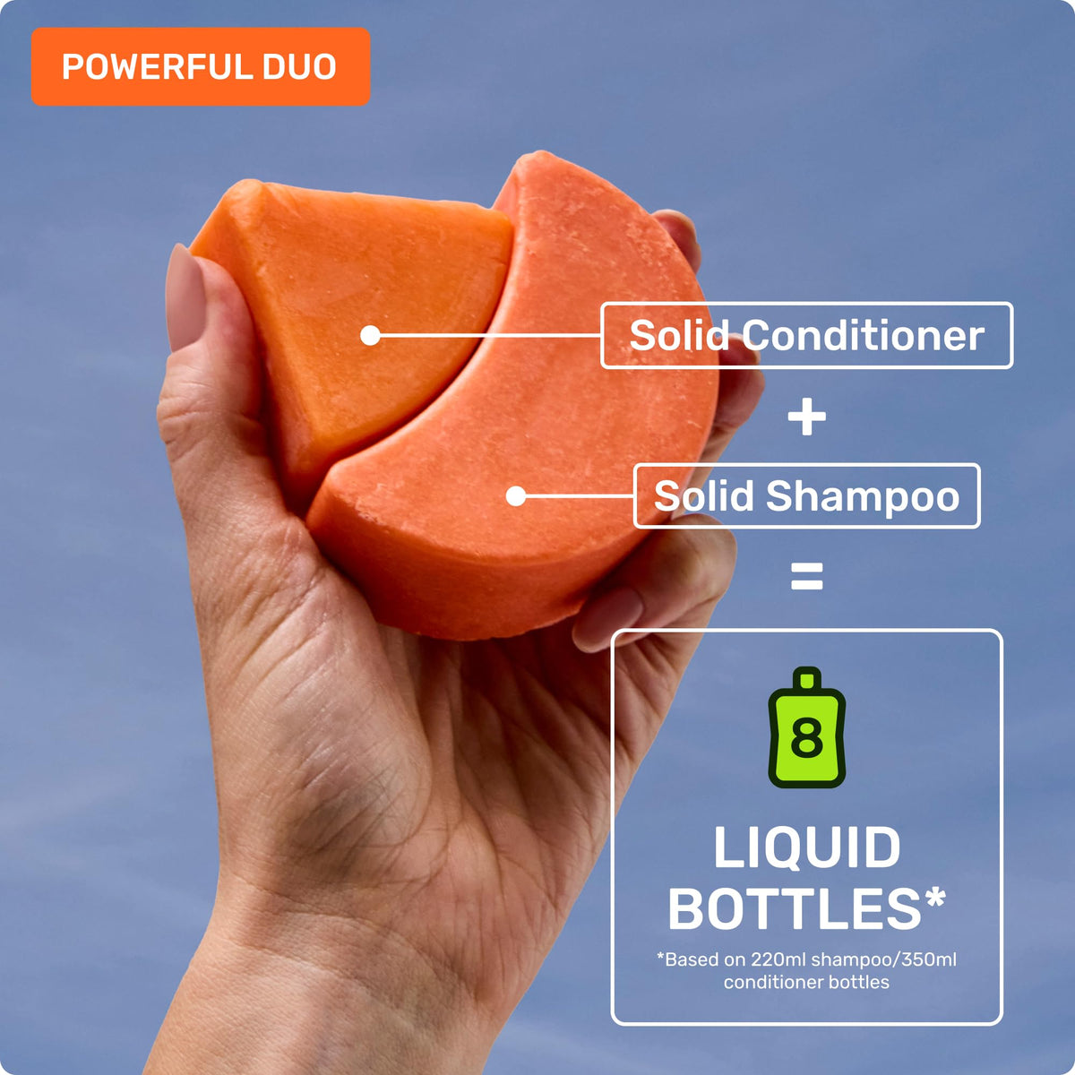 Ethique Volumizing Shampoo Bar in use during a shower