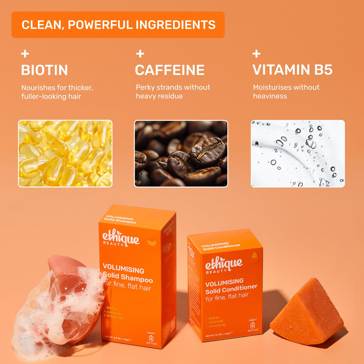 Ethique Volumizing Shampoo Bar with natural ingredients