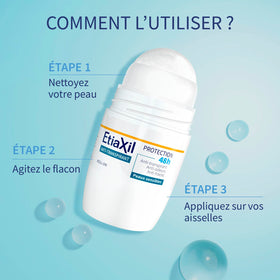 Etiaxil Anti-Perspirant Deodorant 50ml on a bathroom shelf