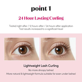 ETUDE Curl Fix Mascara Black 1+1 Set back view showing ingredients
