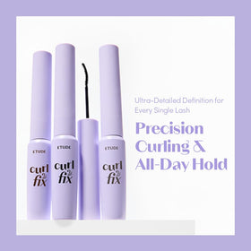 ETUDE Curl Fix Mascara Slim Brush Black brush close-up