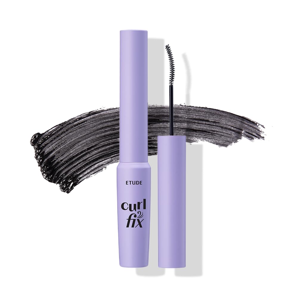 ETUDE Curl Fix Mascara Slim Brush Black front view