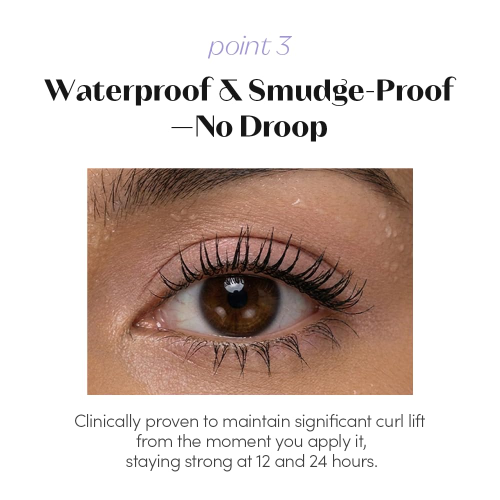 ETUDE Curl Fix Mascara Slim Brush Brown on makeup table