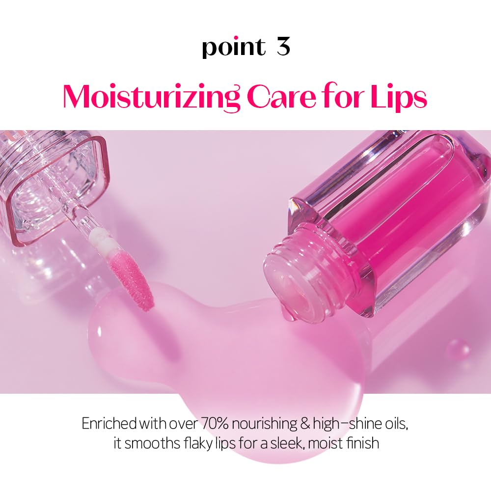 ETUDE Dear Darling Oil Tint #2 Plum Berry on makeup table